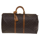 LOUIS VUITTON Monogram Keepall 55 Boston Bag M41424 LV Auth 118039-13