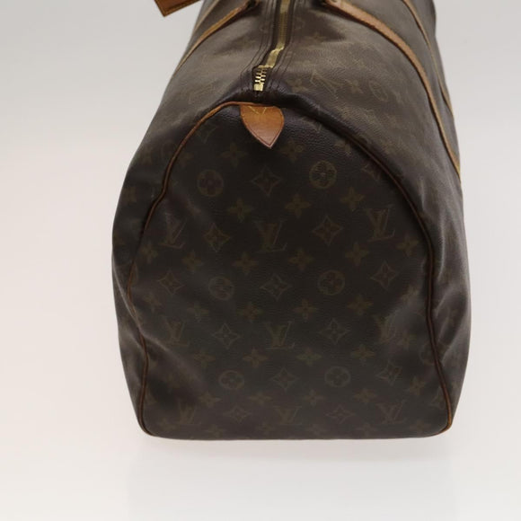 LOUIS VUITTON Monogram Keepall 55 Boston Bag M41424 LV Auth 118039