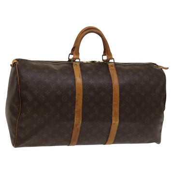 LOUIS VUITTON Monogram Keepall 55 Boston Bag M41424 LV Auth 118042