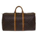 LOUIS VUITTON Monogram Keepall 55 Boston Bag M41424 LV Auth 118042-2