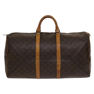 LOUIS VUITTON Monogram Keepall 55 Boston Bag M41424 LV Auth 118042 - 0