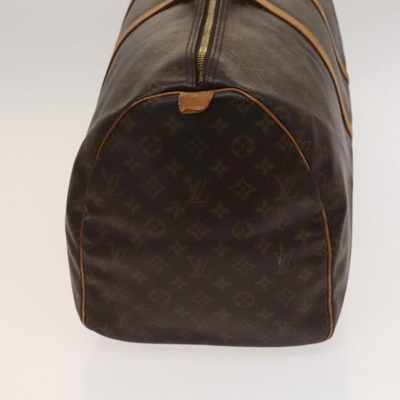 LOUIS VUITTON Monogram Keepall 55 Boston Bag M41424 LV Auth 118042