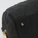 PRADA Chain Shoulder Bag Nylon Black Gold Auth 118044-15