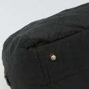 PRADA Chain Shoulder Bag Nylon Black Gold Auth 118044-17