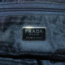 PRADA Chain Shoulder Bag Nylon Black Gold Auth 118044-20