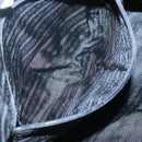 PRADA Chain Shoulder Bag Nylon Black Gold Auth 118044-23