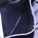 FENDI Zucchino Canvas Hand Bag Navy Silver Auth 118049-21