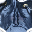 MCM Logogram Vicetos Shoulder Bag PVC Leather White Gold Auth 118053-17