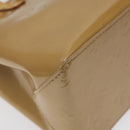 LOUIS VUITTON Monogram Vernis Reade PM Hand Bag Noisette M91334 LV Auth 118057-16