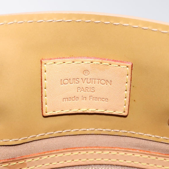 LOUIS VUITTON Monogram Vernis Reade PM Hand Bag Noisette M91334 LV Auth 118057