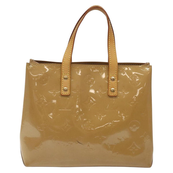 LOUIS VUITTON Monogram Vernis Reade PM Hand Bag Noisette M91334 LV Auth 118057