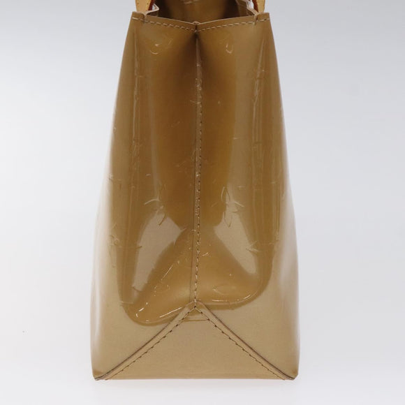 LOUIS VUITTON Monogram Vernis Reade PM Hand Bag Noisette M91334 LV Auth 118057