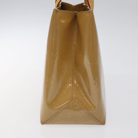 LOUIS VUITTON Monogram Vernis Reade PM Hand Bag Noisette M91334 LV Auth 118057