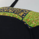 VERSACE Shoulder Bag Canvas Green Auth 118063-8