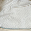 CHANEL Choco Bar Hand Bag Canvas Beige CC Auth 118066-11