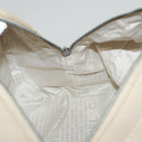 CHANEL Choco Bar Hand Bag Canvas Beige CC Auth 118066-20