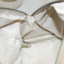 CHANEL Choco Bar Hand Bag Canvas Beige CC Auth 118066-21