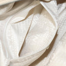 CHANEL Choco Bar Hand Bag Canvas Beige CC Auth 118066-23