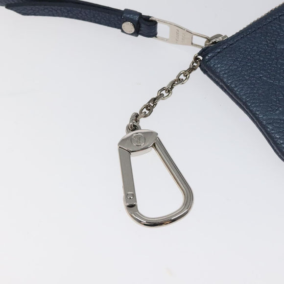 LOUIS VUITTON Monogram Empreinte Pochette Cles Celest M80900 LV Auth 118067