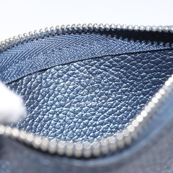 LOUIS VUITTON Monogram Empreinte Pochette Cles Celest M80900 LV Auth 118067