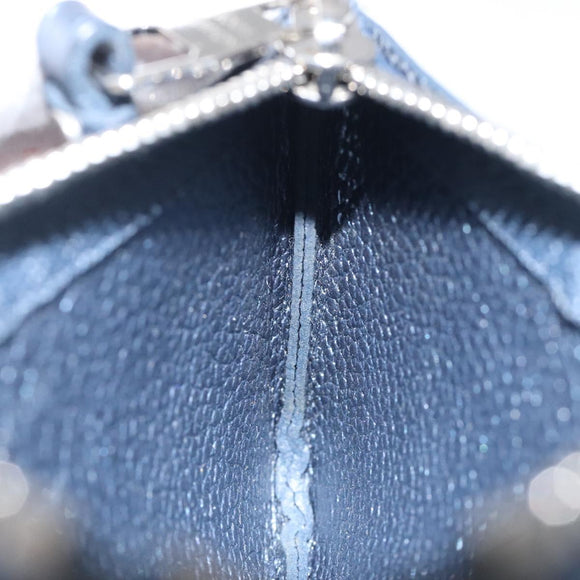 LOUIS VUITTON Monogram Empreinte Pochette Cles Celest M80900 LV Auth 118067