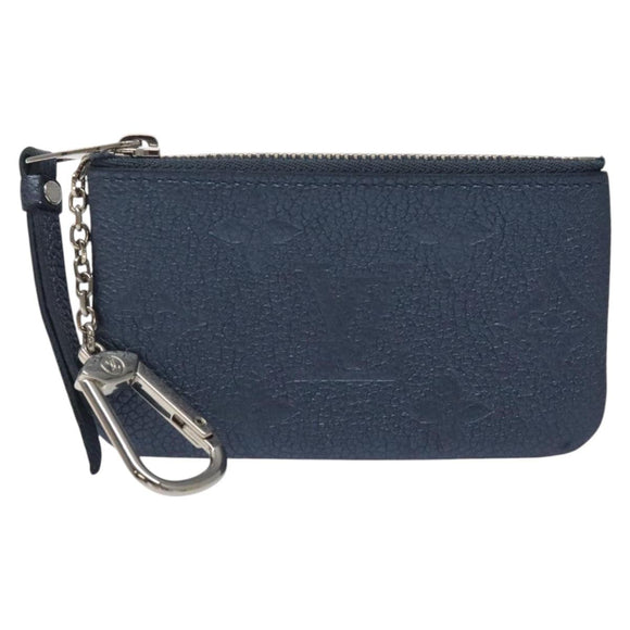 LOUIS VUITTON Monogram Empreinte Pochette Cles Celest M80900 LV Auth 118067