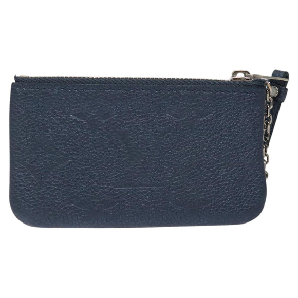 LOUIS VUITTON Monogram Empreinte Pochette Cles Celest M80900 LV Auth 118067
