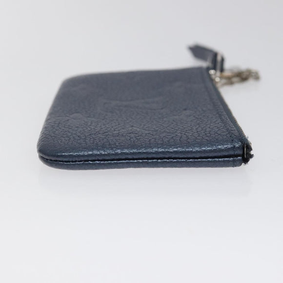 LOUIS VUITTON Monogram Empreinte Pochette Cles Celest M80900 LV Auth 118067