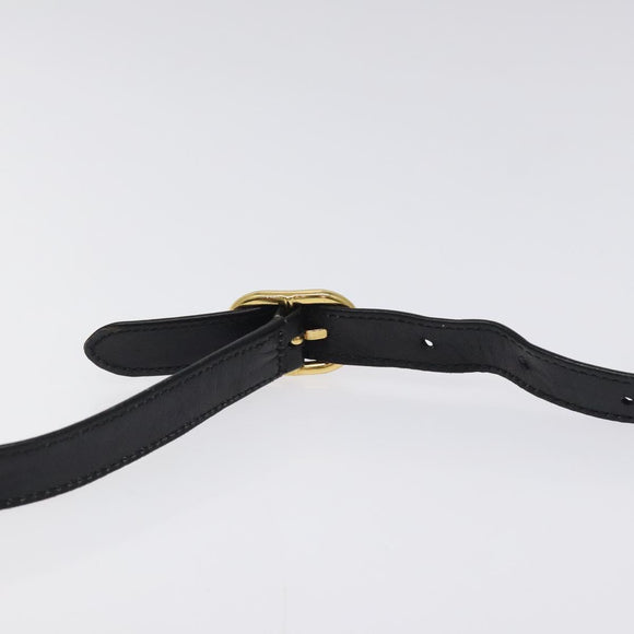 GUCCI Web Sherry Line Shoulder Bag Suede Black Gold Red Auth 118069