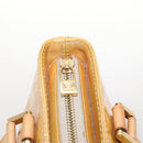 LOUIS VUITTON Monogram Vernis Houston Hand Bag Beige M91004 LV Auth 118102-17