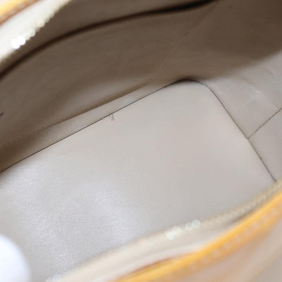 LOUIS VUITTON Monogram Vernis Houston Hand Bag Beige M91004 LV Auth 118102