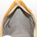 LOUIS VUITTON Monogram Vernis Houston Hand Bag Beige M91004 LV Auth 118102-20