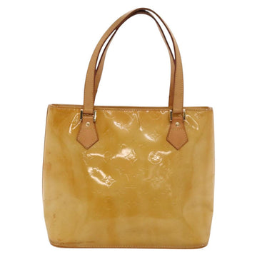 LOUIS VUITTON Monogram Vernis Houston Hand Bag Beige M91004 LV Auth 118102 - 0