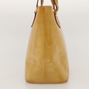 LOUIS VUITTON Monogram Vernis Houston Hand Bag Beige M91004 LV Auth 118102-4