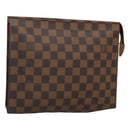 LOUIS VUITTON Damier Ebene Poche Toilette 26 Pouch N47543 LV Auth 118103-1