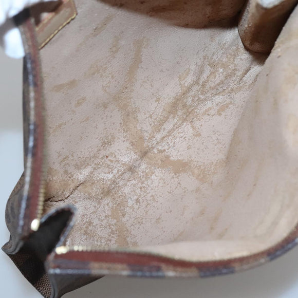 LOUIS VUITTON Damier Ebene Poche Toilette 26 Pouch N47543 LV Auth 118103