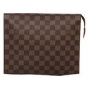 LOUIS VUITTON Damier Ebene Poche Toilette 26 Pouch N47543 LV Auth 118103-13