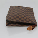 LOUIS VUITTON Damier Ebene Poche Toilette 26 Pouch N47543 LV Auth 118103-3