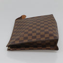 LOUIS VUITTON Damier Ebene Poche Toilette 26 Pouch N47543 LV Auth 118103-4