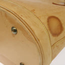 LOUIS VUITTON Nomad leather Bucket PM Shoulder Bag Beige M85001 LV Auth 118104-15