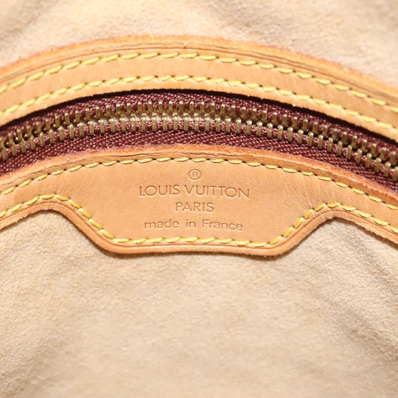 LOUIS VUITTON Nomad leather Bucket PM Shoulder Bag Beige M85001 LV Auth 118104