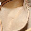 LOUIS VUITTON Nomad leather Bucket PM Shoulder Bag Beige M85001 LV Auth 118104-20