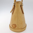 LOUIS VUITTON Nomad leather Bucket PM Shoulder Bag Beige M85001 LV Auth 118104-3