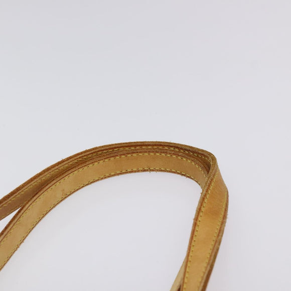 LOUIS VUITTON Nomad leather Bucket PM Shoulder Bag Beige M85001 LV Auth 118104