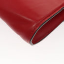 GUCCI Chain Shoulder Bag Leather Red Gold 572375 Auth 118122-18