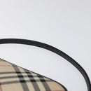 BURBERRY Nova Check Blue Label Accessory Pouch Nylon Beige Auth 118129-8