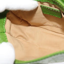 CELINE Shoulder Bag Leather Green Auth 118130-19