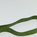 CELINE Shoulder Bag Leather Green Auth 118130-8