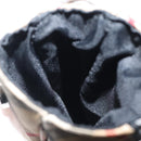 Burberrys Nova Check Blue Label Pouch Nylon Beige Silver Auth 118134-12