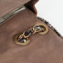 CHANEL Matelasse Chain Shoulder Bag Coated Canvas Beige CC Auth 118136A-22